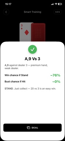 Reckon: Blackjack Trainer Screenshot 4 of 10