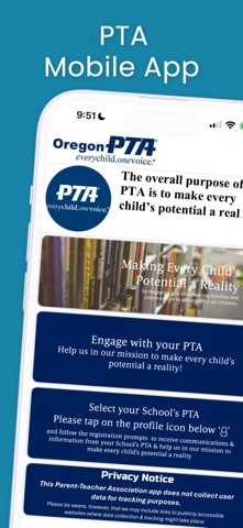 Parent-Teacher Association iPhone screenshot