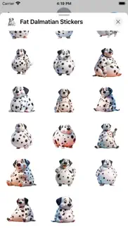 fat dalmatian stickers iphone screenshot 3