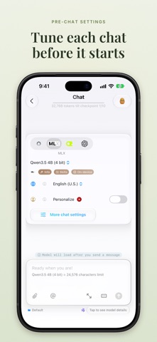 Russet: OpenRouter & Local AI iPhone screenshot