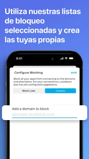 Captura de pantalla de Lockdown Privacy: AdBlock VPN en iPhone 4