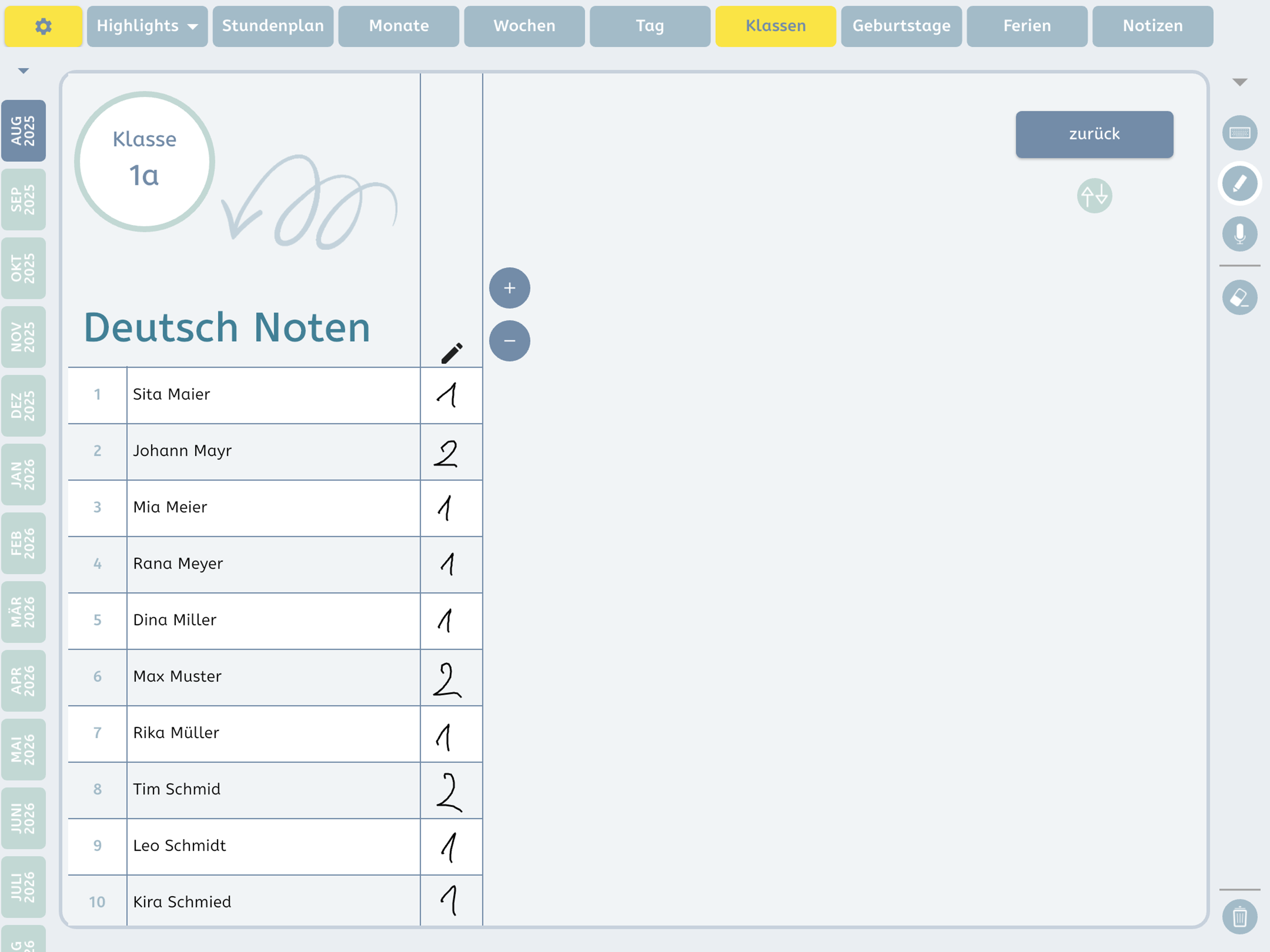 Meine Lehrerplaner-App screenshot 8