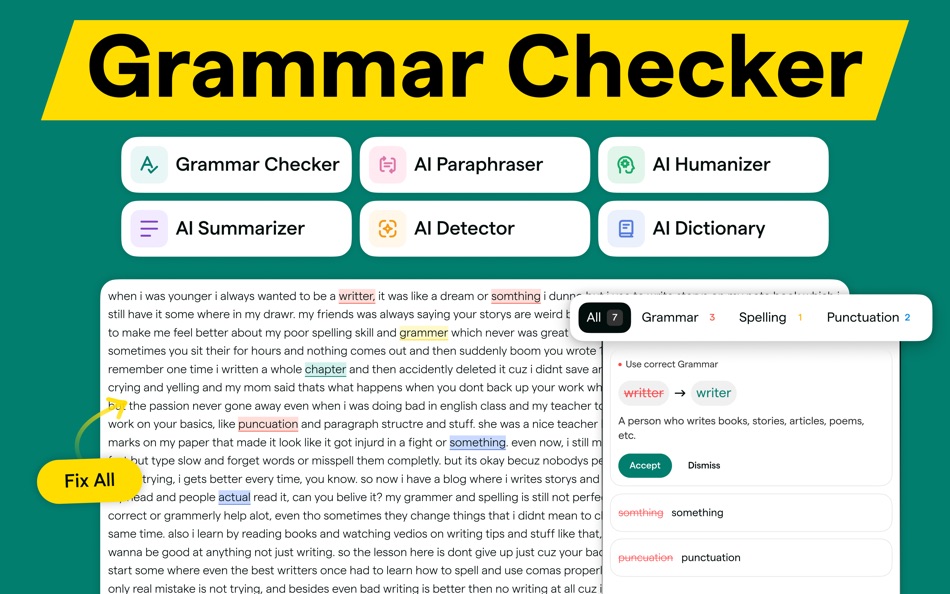 #1. Grammar Checker | AI Writer (macOS) Podle: Zain Umer