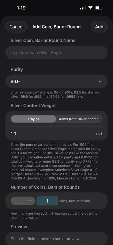 Silver Stacker Wallet screenshot 8 of 10