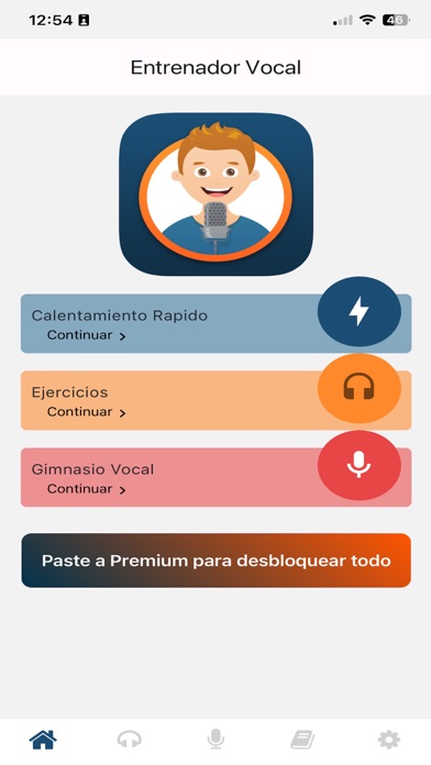 Screenshot 1 of Entrenador Vocal: Voz afinada App