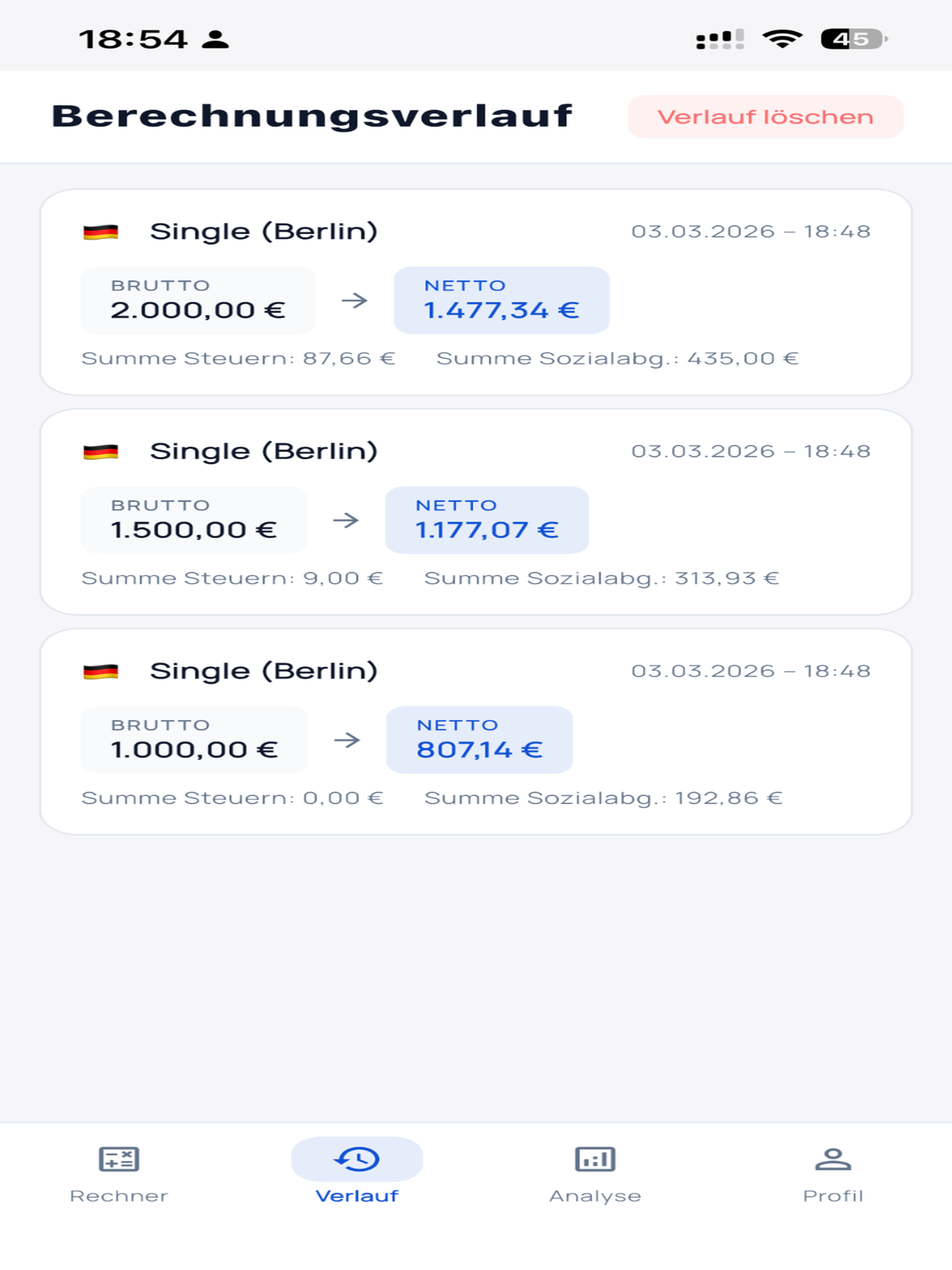 Nettofy – Brutto Netto Rechner screenshot 6