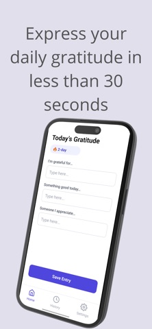 30-Second Gratitude Journal screenshot
