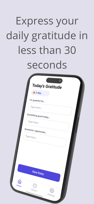 30-Second Gratitude Journal Screenshot 2 of 6