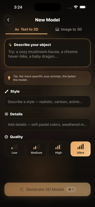 Mesh 3D AI Gerador screenshot 5 of 6