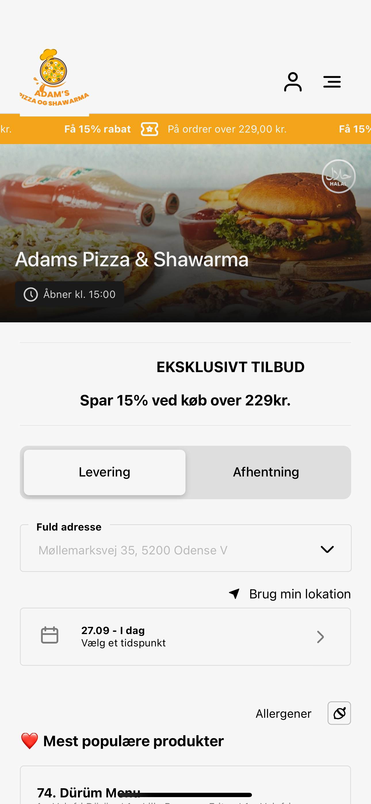 Adams Pizza & Shawarma screenshot 3