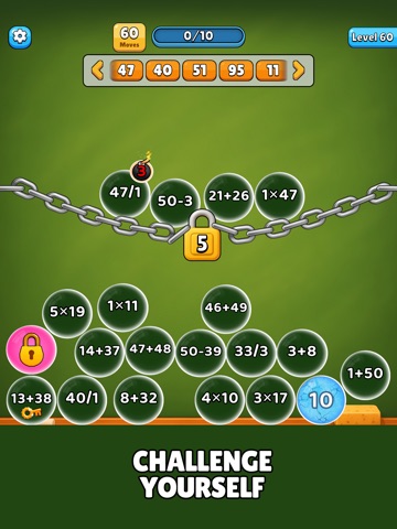 Math Bubble Jam iPad screenshot