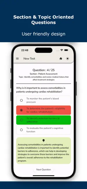Cardiac Rehabilitation Test screenshot 1