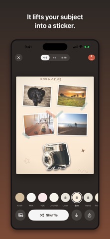 Paperie — Photo Dump Collage iPhone screenshot
