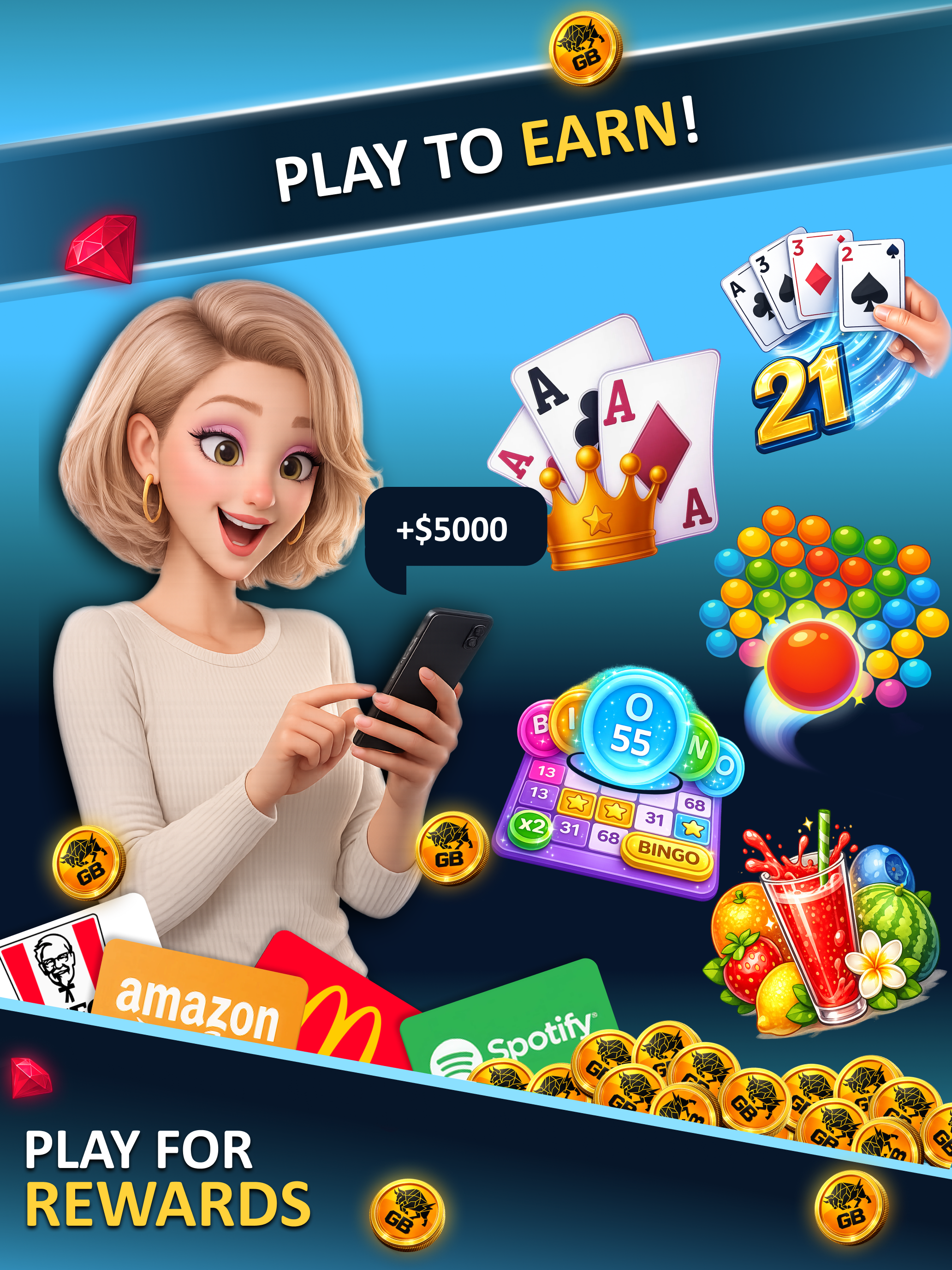 Gamebull: Play & Win Prizes