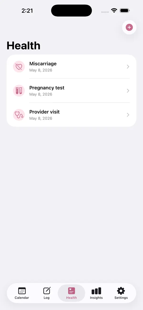Screenshot #2 pour Period Private