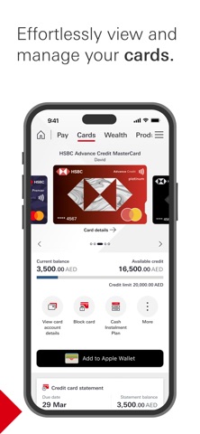 HSBC UAE iPhone screenshot 3