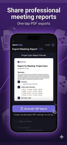 NextNudge: AI Meeting Tasks Screenshot 10 of 10