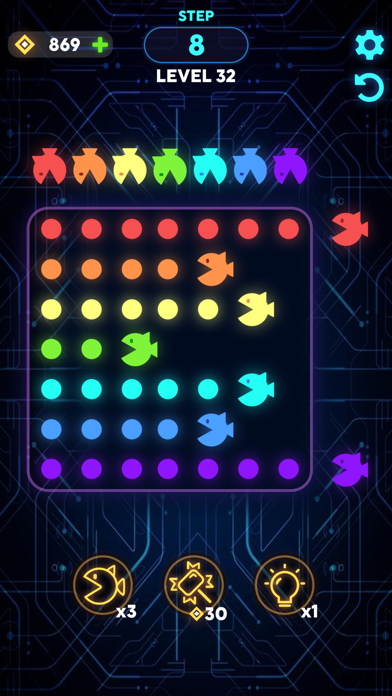 Beanfish: Clear the Color Dots Screenshot