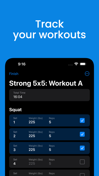 Lifting Tracker · SwoleMate Screenshot