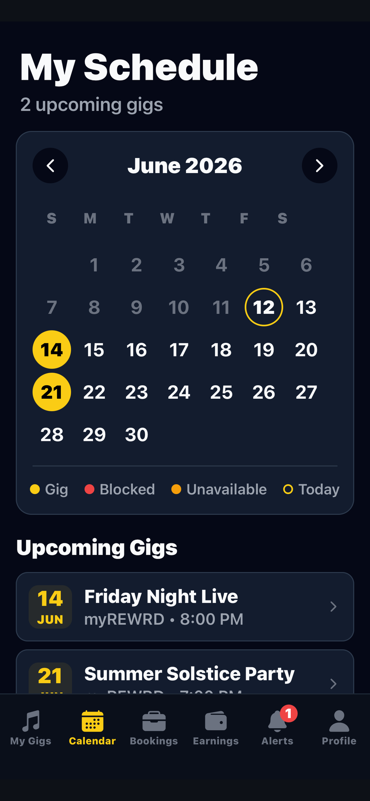 myREWRD Artist screenshot 3
