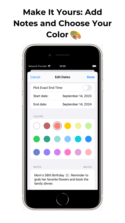 #5. Count Days - Simple (iOS) 来自: Tomasz Lewinski
