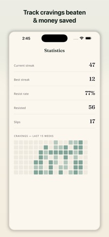 Quit Sugar: Sugar Free Tracker iPhone screenshot