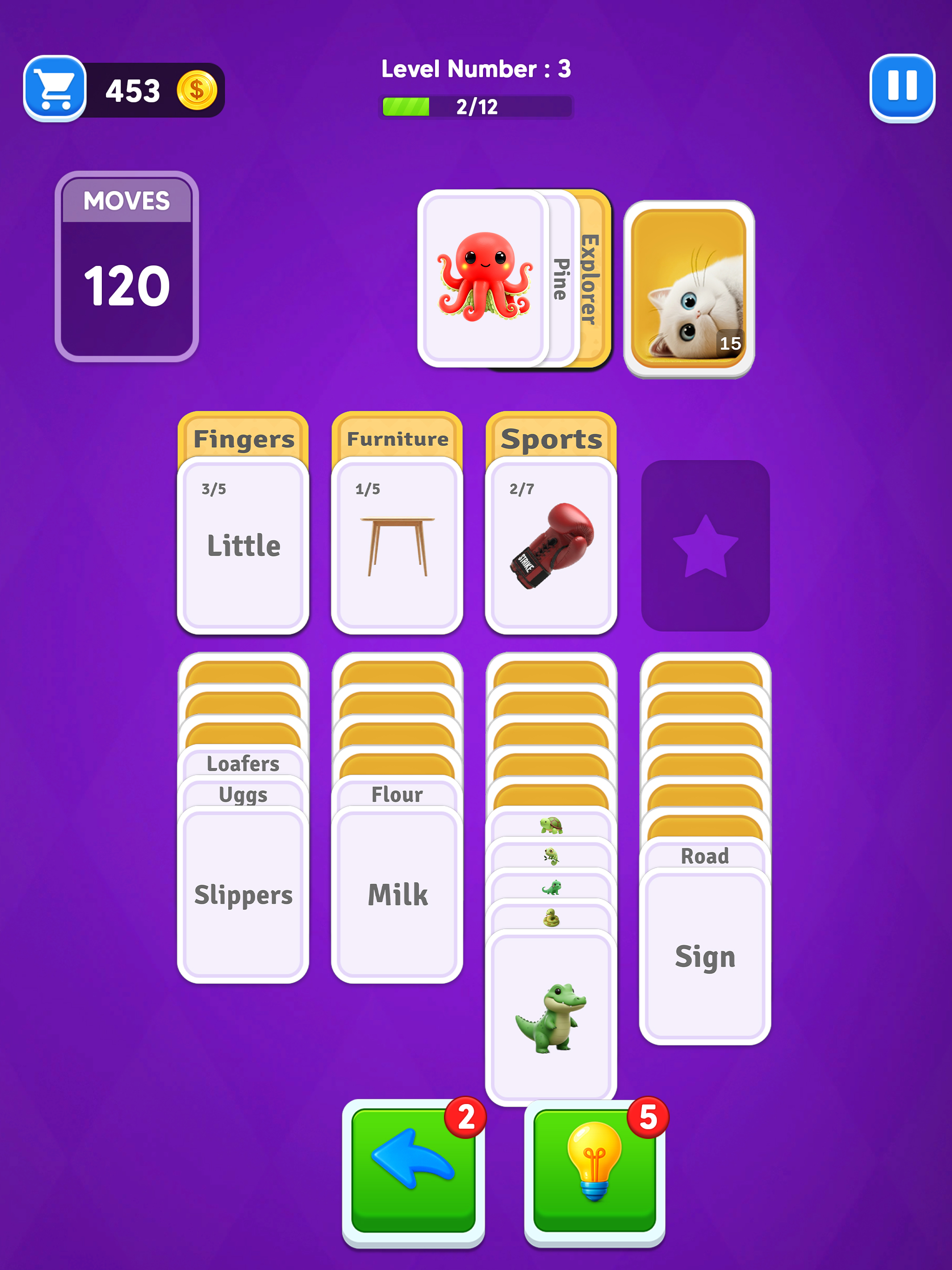 Word Solitaire: Card Merge