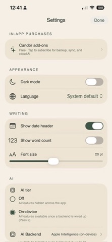 Candor: AI Note Screenshot 6 of 6
