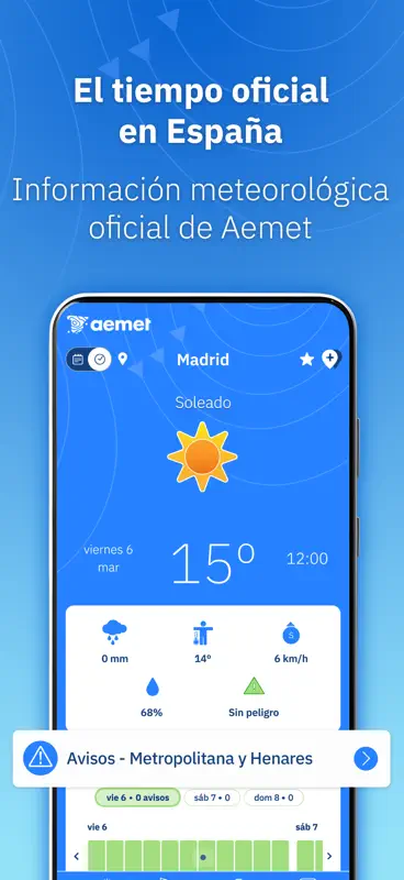 Aemet: Weather and radar Spain screenshot 1 of 8