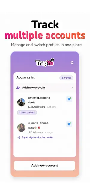 Trapya: Followers Tracker screenshot 4