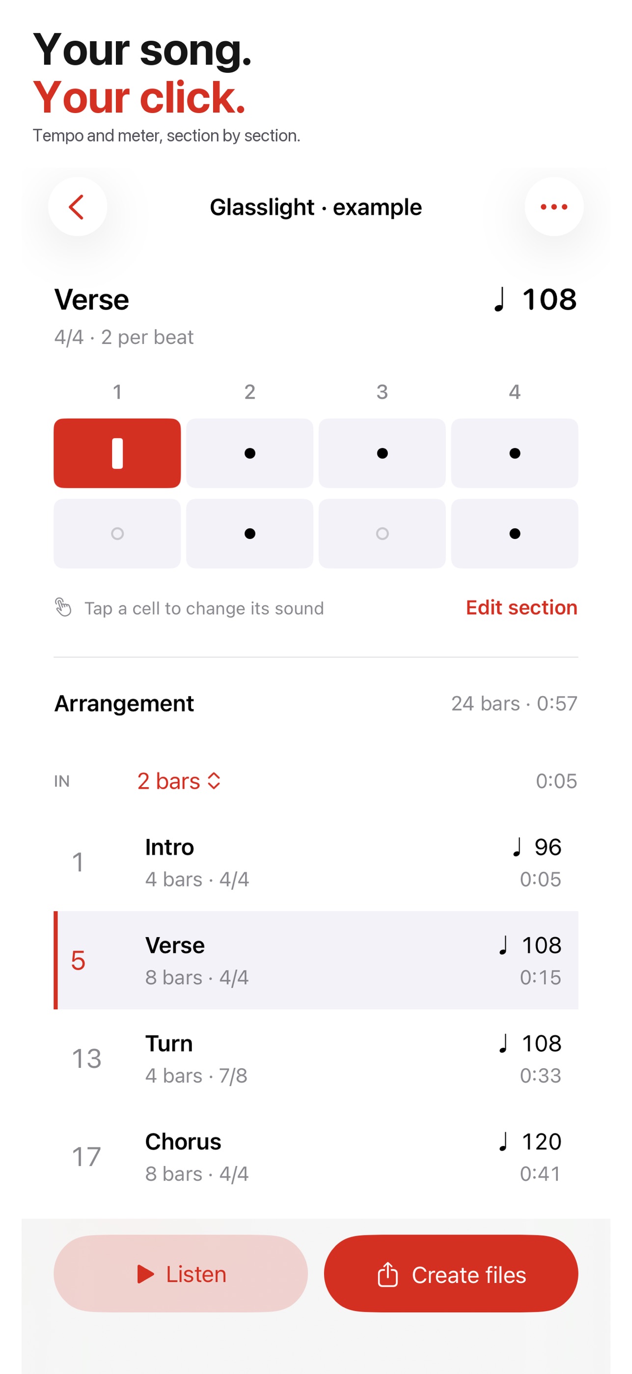 Screenshot 1 of Taktava Click Track Maker