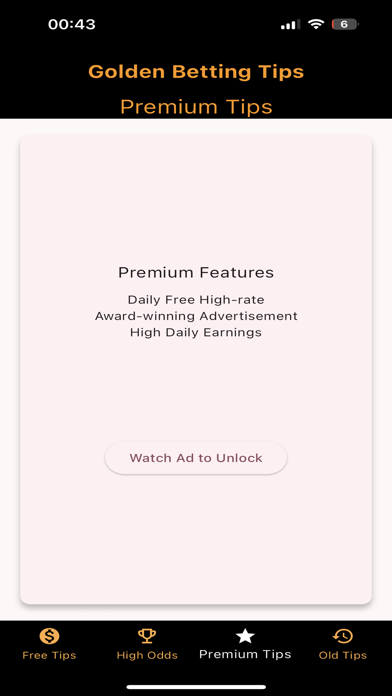 Golden Betting Tips Screenshot