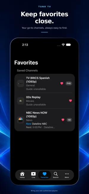 Tuno TV: IPTV Player screenshot 3