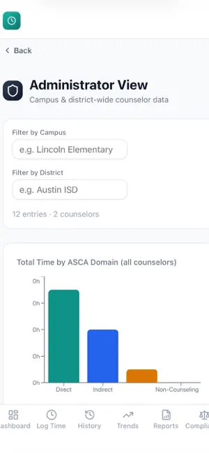 Counselor Time Tracker 80/20 screenshot 3