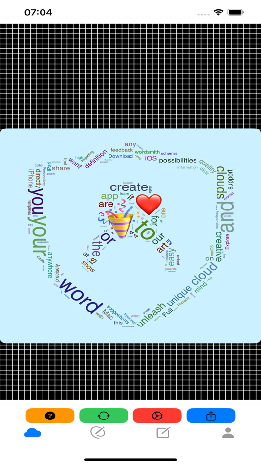 #7. WordCloudStudio - WordArt Tool (macOS) Podle: 辉章 何
