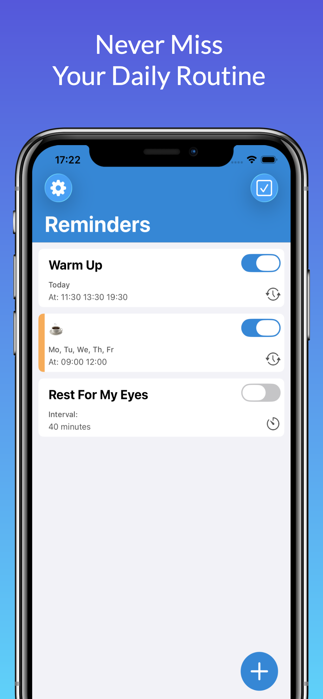Regular Reminders for Habits