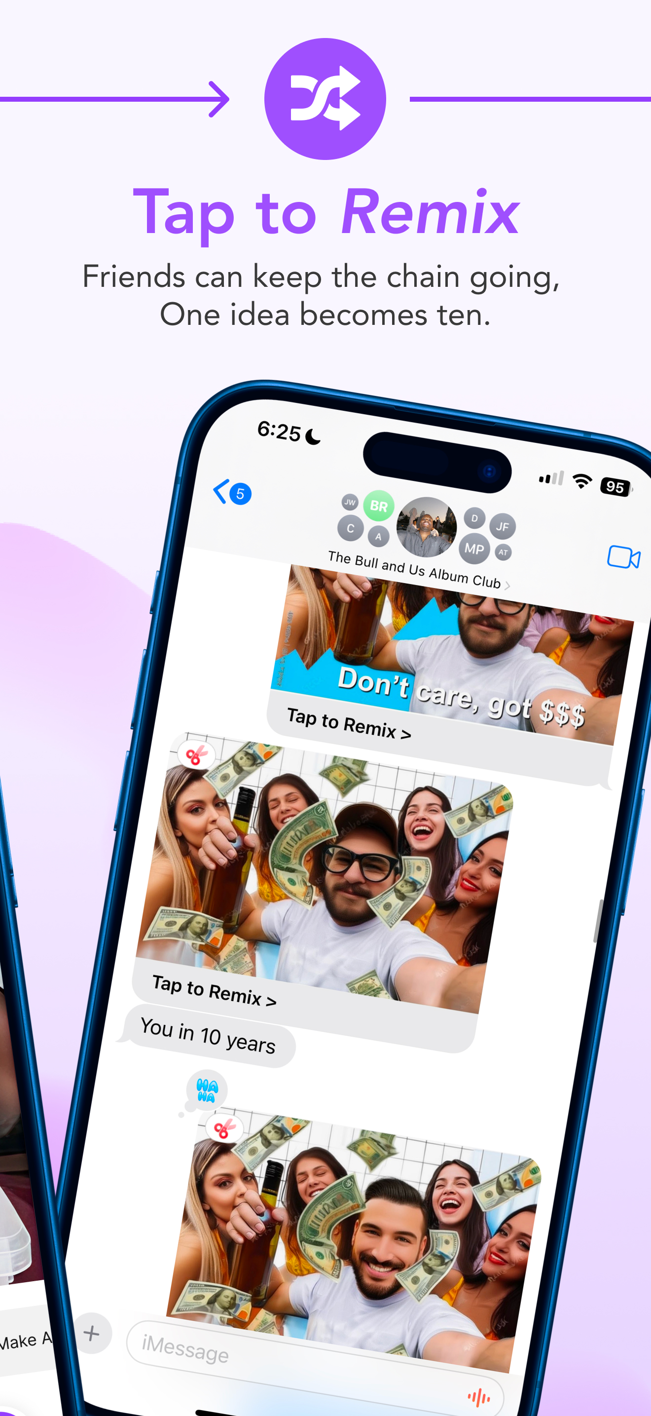 Collage: AI Memes for iMessage screenshot 7
