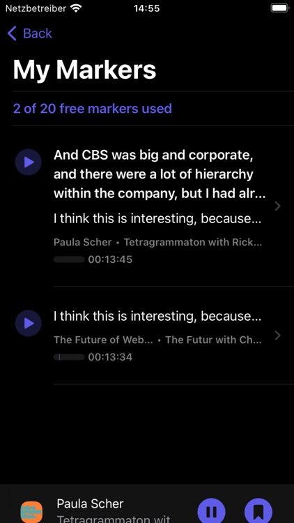 Marker: Podcast Notes screenshot-3