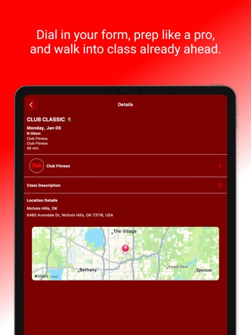 Club Fitness 405 iPad screenshot