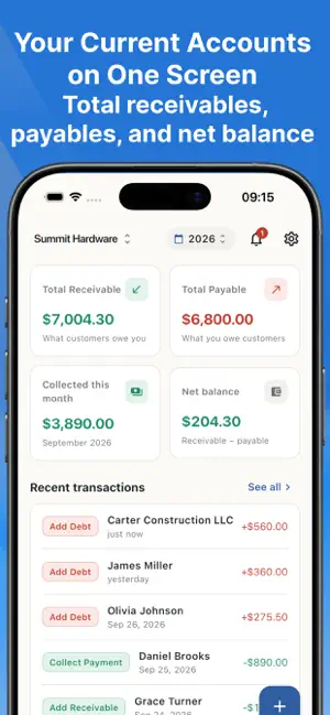 Customer Ledger - Hesapsis screenshot 1