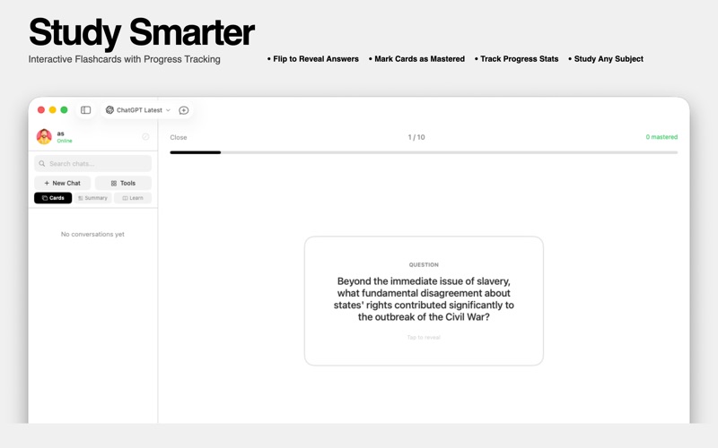 Chattr AI : Study Companion iPhone screenshot