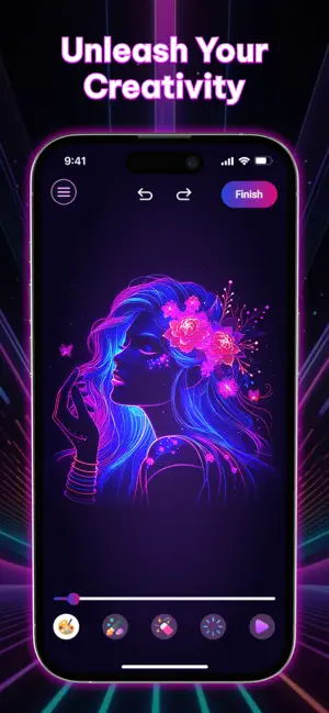 Neon Brush - Doodle Magic screenshot 1