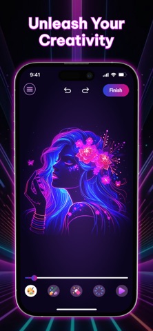 Neon Brush - Doodle Magic Screenshot 1 of 7