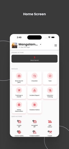 Mangalam Safety App screenshot