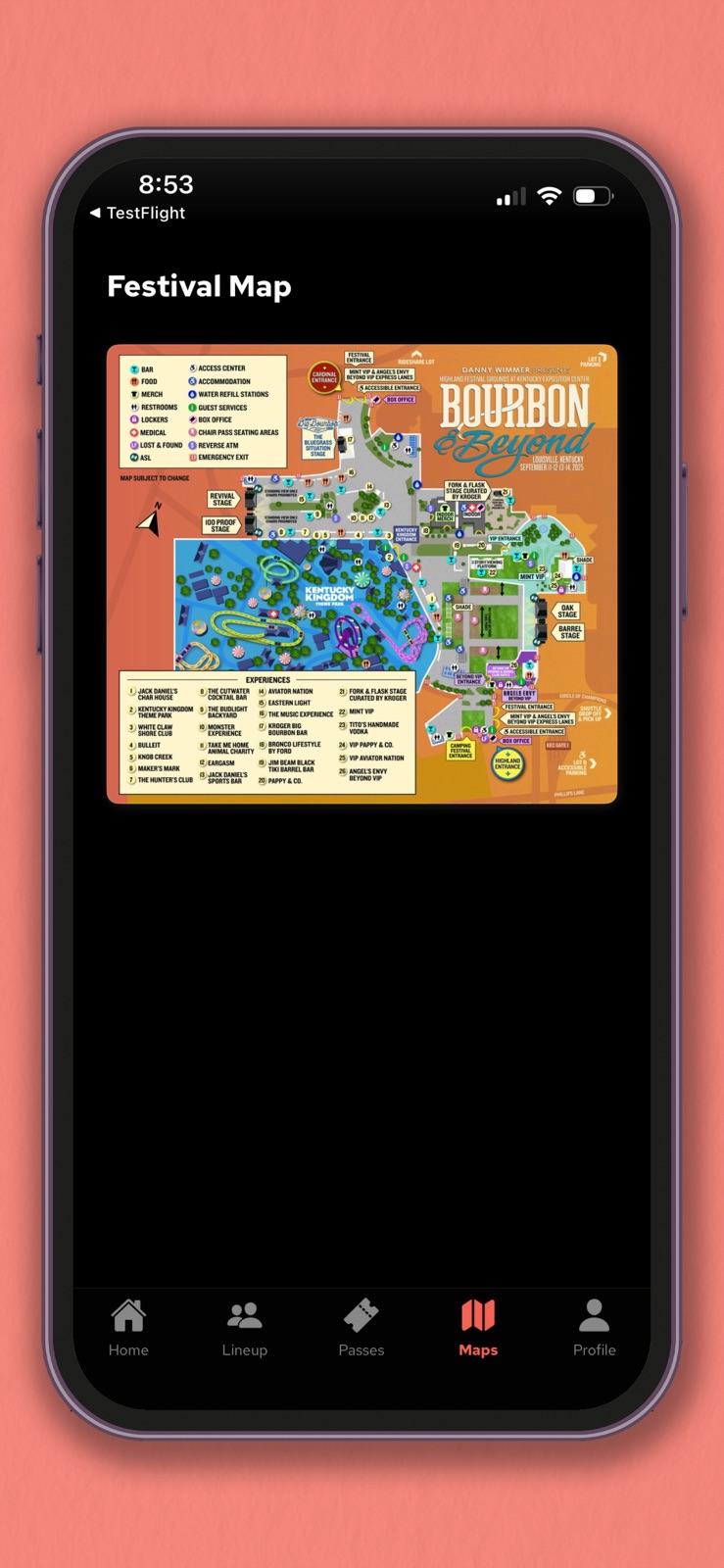 Bourbon & Beyond Festival iphone screenshot 3