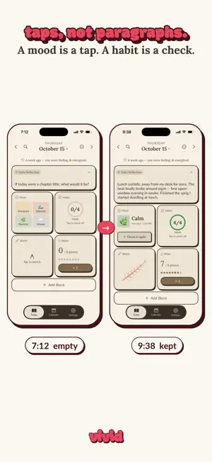 Vivid: Aesthetic Daily Journal screenshot 2