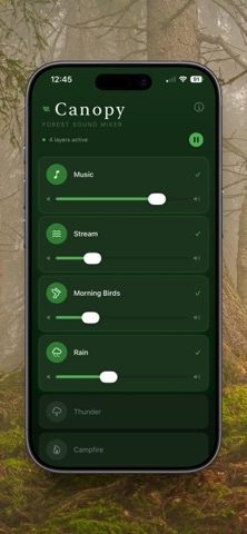 Canopy: Forest Sound Mixer Screenshot 2 of 3