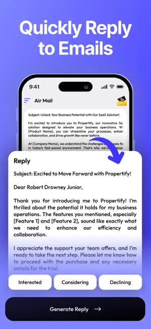 AI Email Generator - Air Mail screenshot 4
