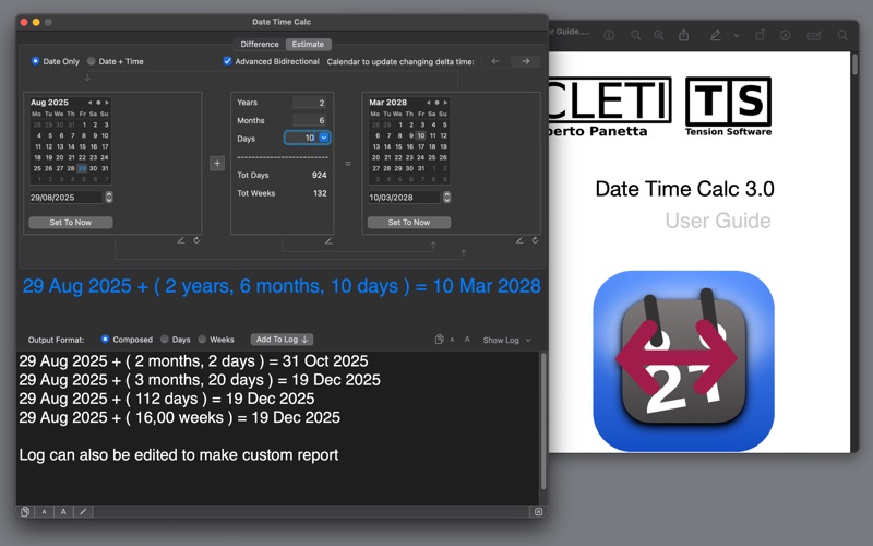 Date Time Calc Full screenshot