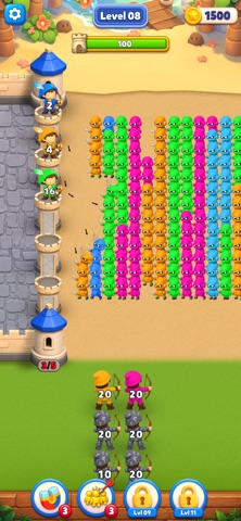 Arrow Rush: Castle defense iPhone screenshot